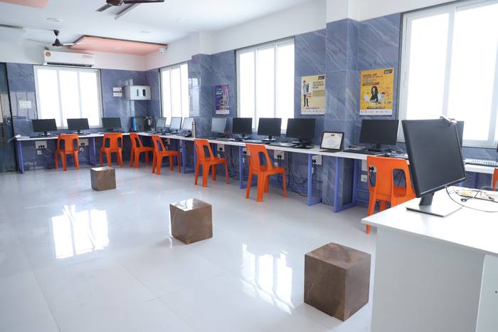 The computer laboratory where tests are taken